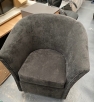 Brown Fabric Tub Chair 1